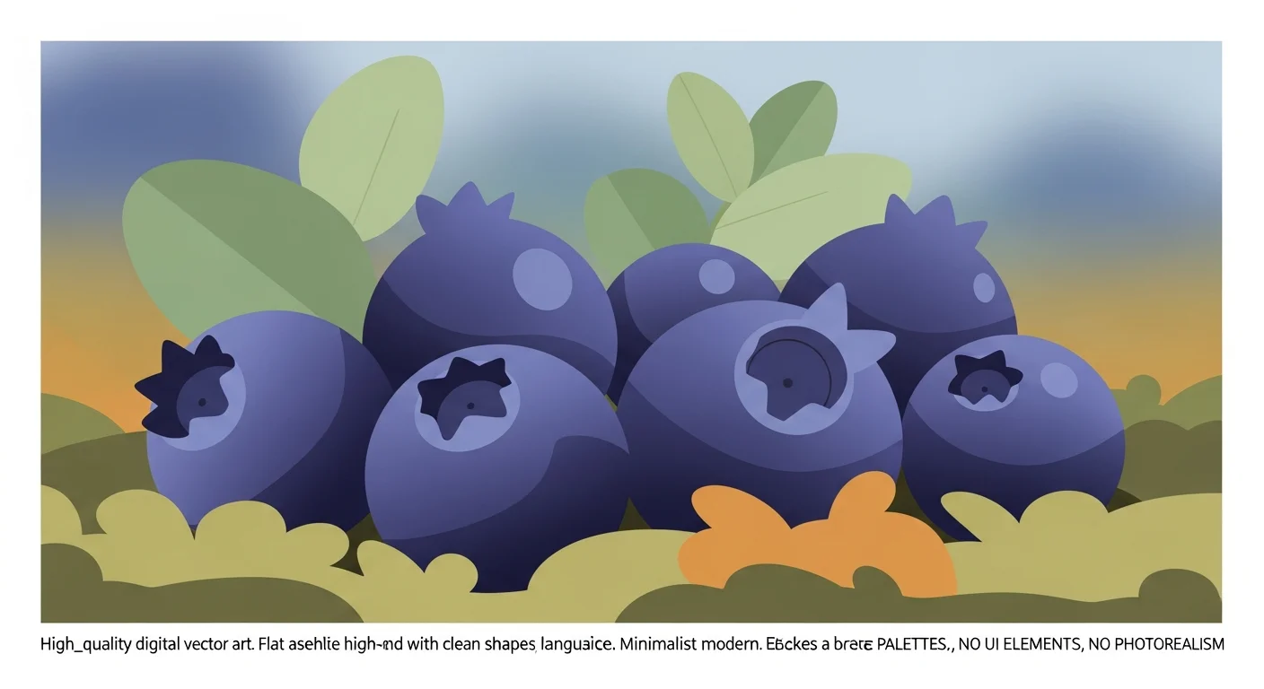 Close up of Finnish blueberries