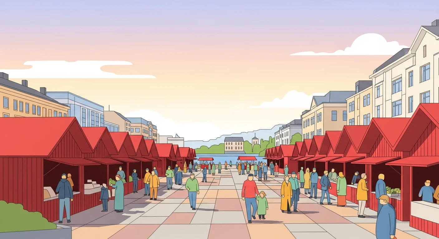 Oulu: Finland's Coolest City market square.