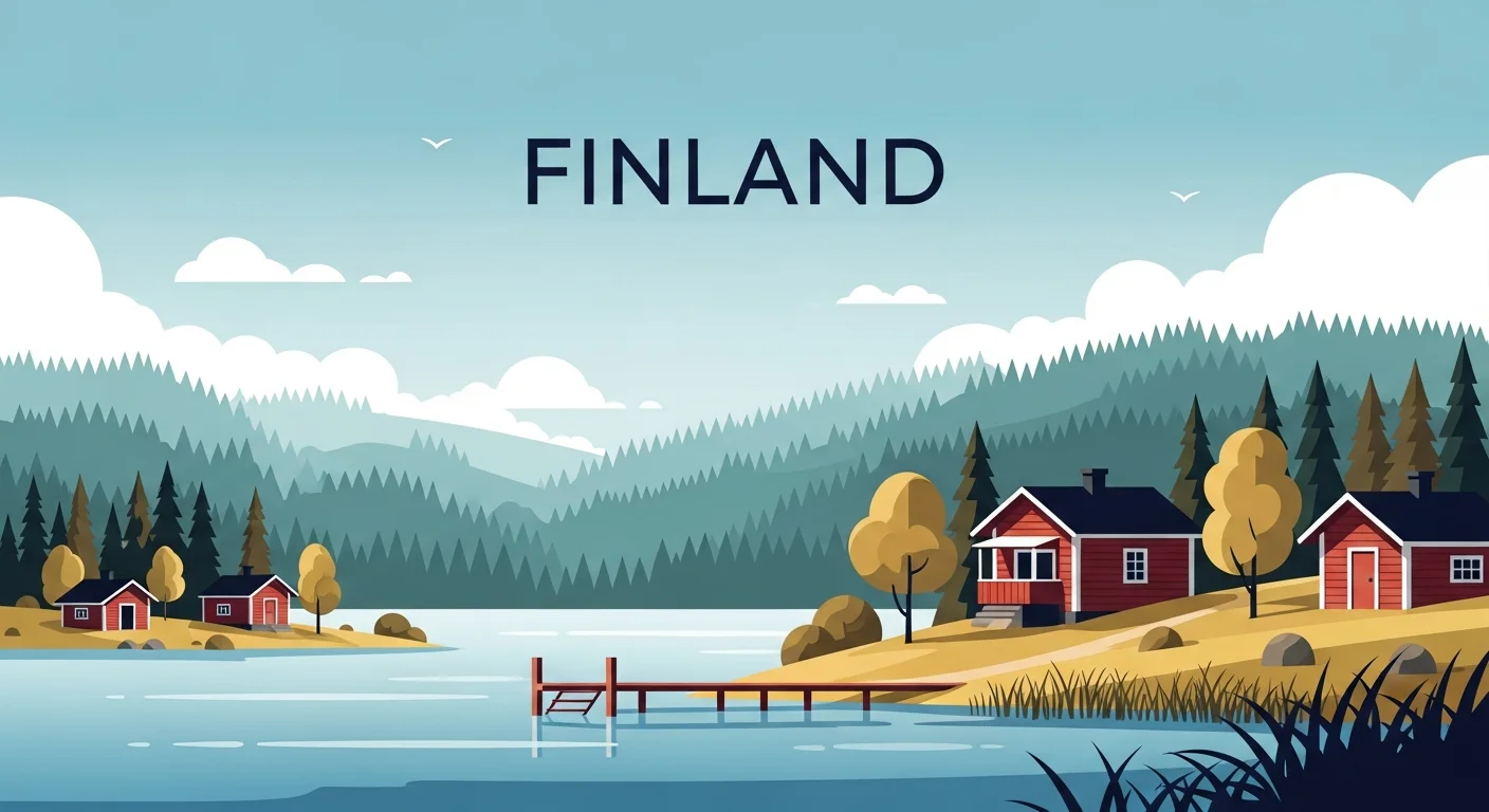 Educational flashcard-style illustration showing various Finnish compound nouns broken down into their root words with arrows and explanations